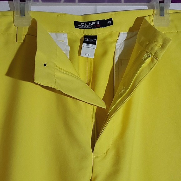 Chaps Golf 78 Canary Yellow Men's Shorts - Size 38 - Picture 6 of 17